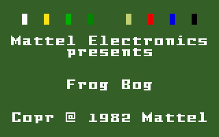 Frog Bog screenshot 3 for Intellivision